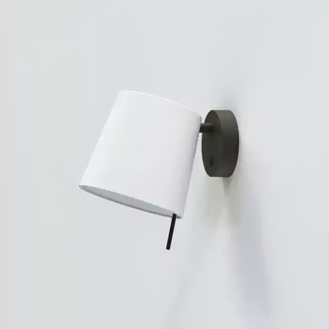 Sprawdź teraz - Kinkiet brąz Mitsu Wall z białym abażurem Cone 173 Shade Astro Lighting