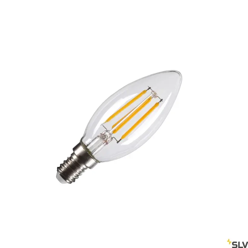Kupuj bezpiecznie - LED C35 E14 4.2W żarówka transparentna, 2700 K, CRI90, 320°