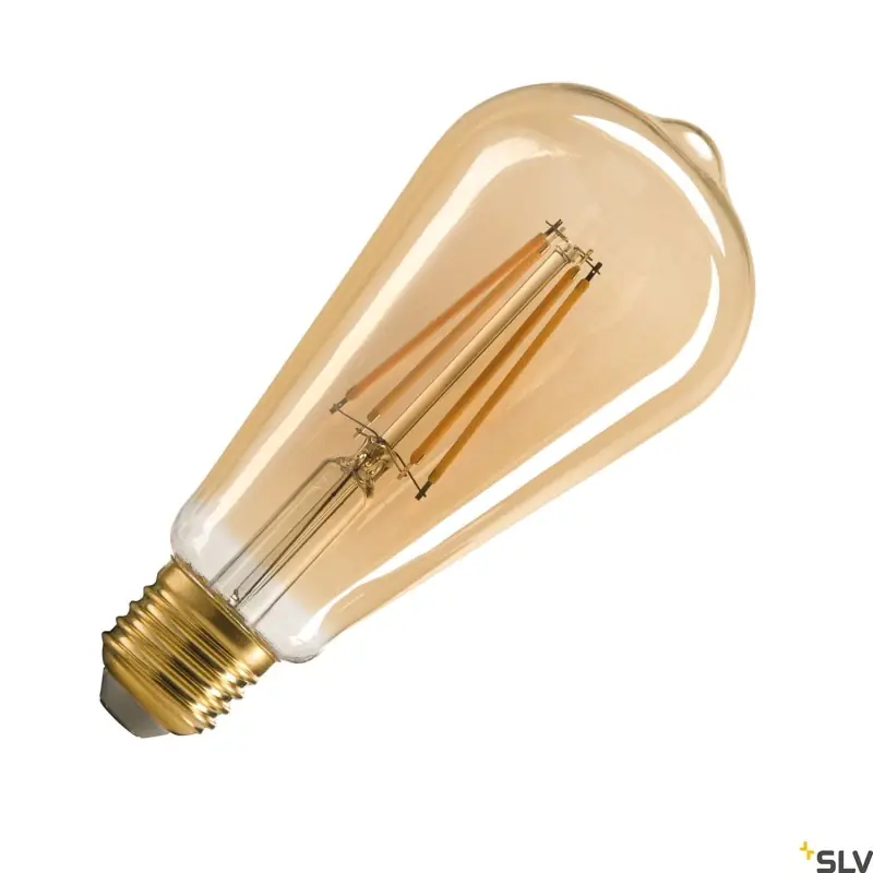 LED ST64 E27 żarówka złota ozdobna, 7.5W, 2500K, CRI90, 320° | Darmowy zwrot